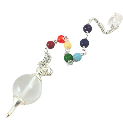 Rose Quartz 3 in 1 Bracelet and Pendant Chakra Pendulum