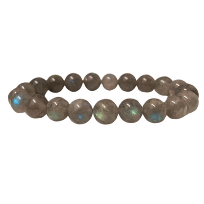 Labradorite Round Bead Bracelet