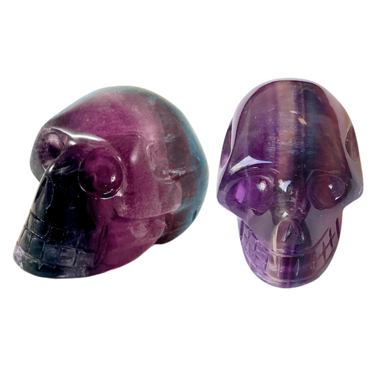 Rainbow Fluorite Skulls