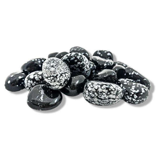 Obsidian, Snowflake Tumbled Stones