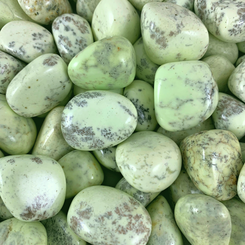 Chrysoprase, Lemon Tumbled Stones