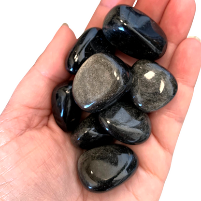 Obsidian, Gold Sheen Tumbled Stones