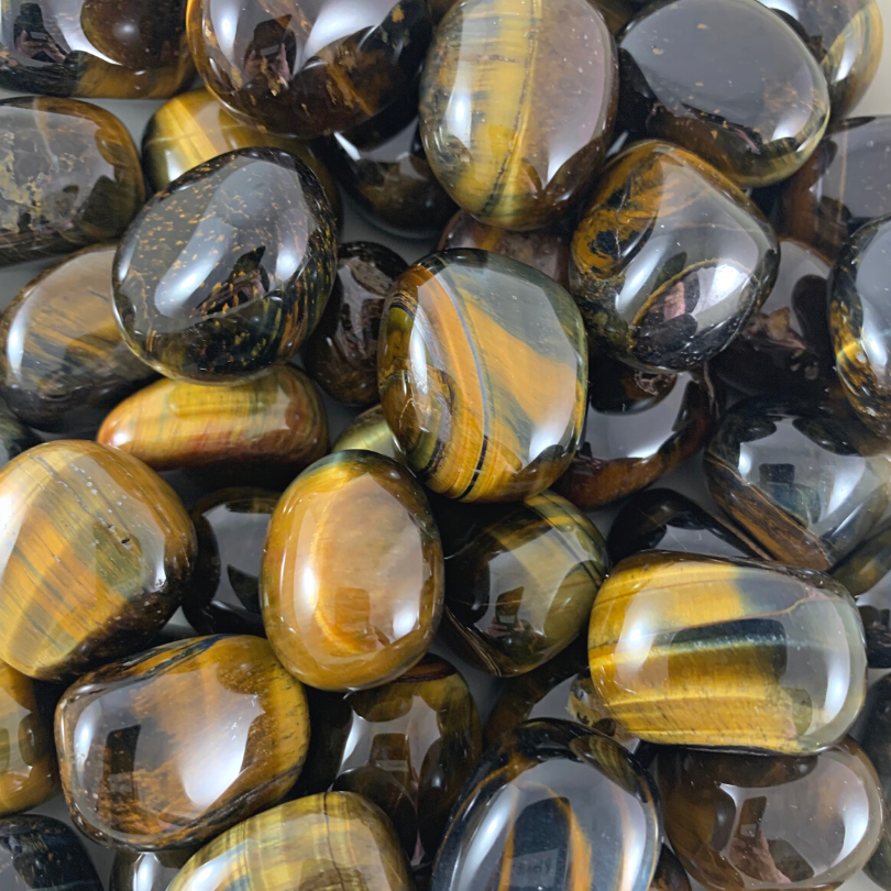 Tiger Eye, Multi Tumbled Stones