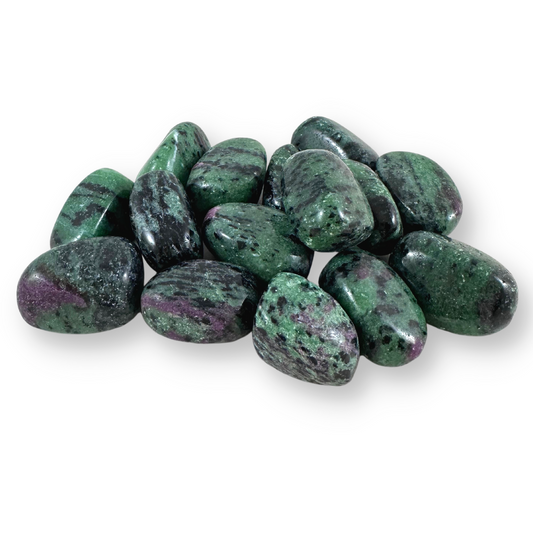 Ruby in Zoisite Tumbled Stones