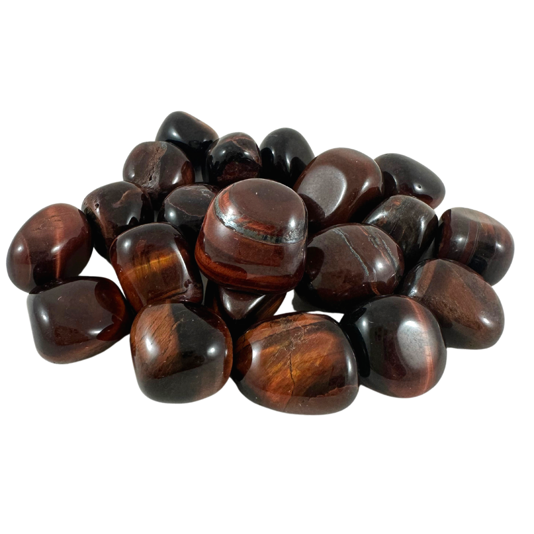 Tiger Eye, Red Tumbled Stones